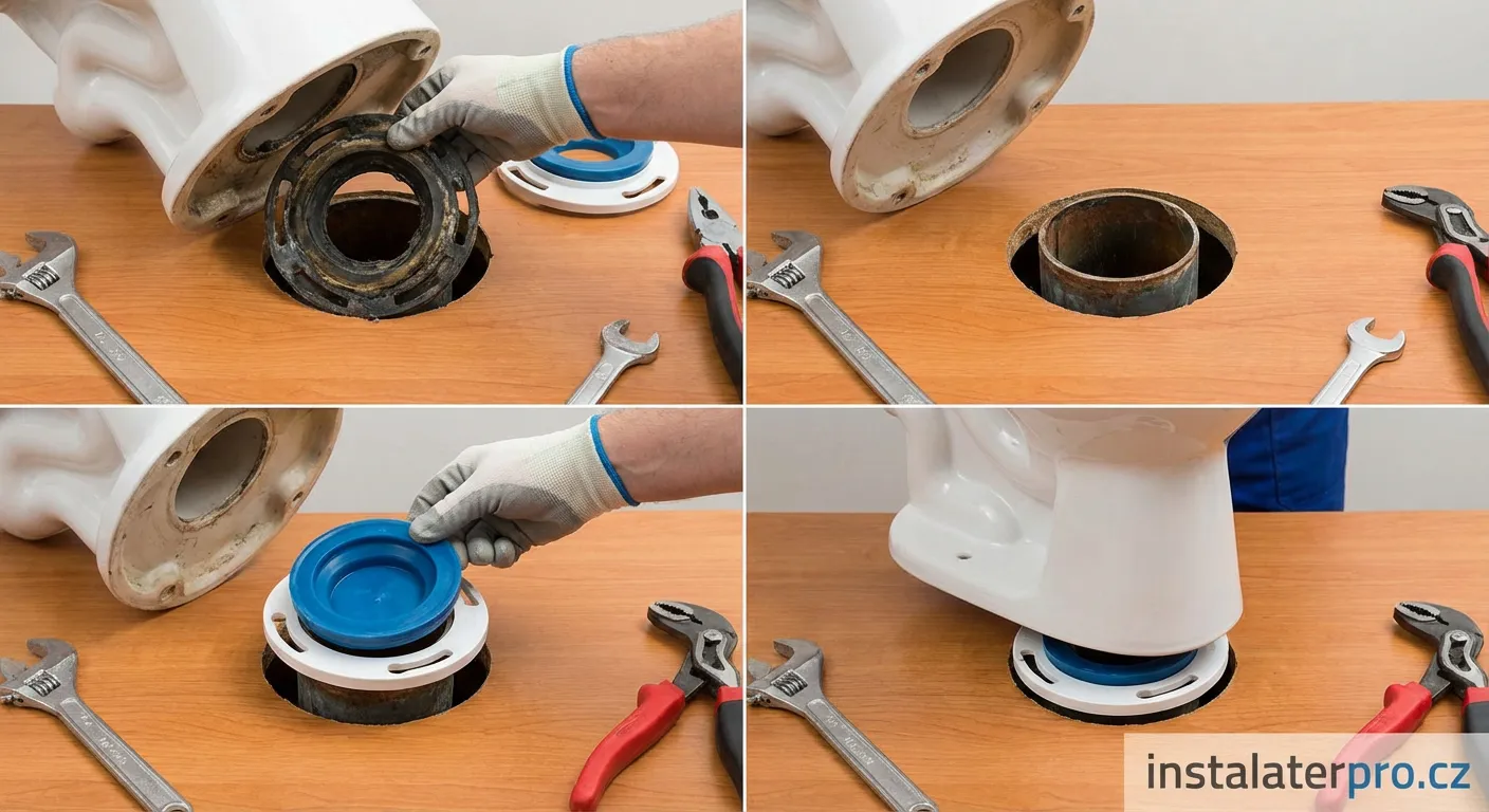 Výměna manžety u WC - návod krok za krokem